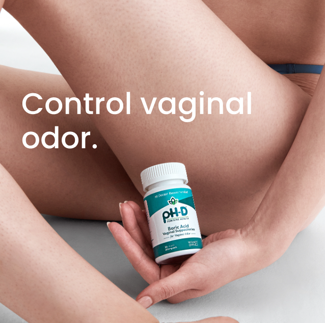 pH-D Boric Acid Vaginal Suppositories - 14 count